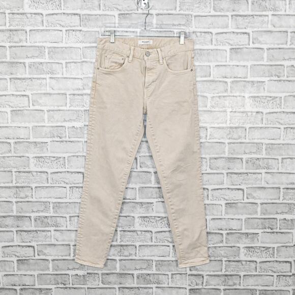 Moussy Vintage Women's Wolfcreek Skinny Jeans in off-white biege sz 27 - Picture 1 of 15